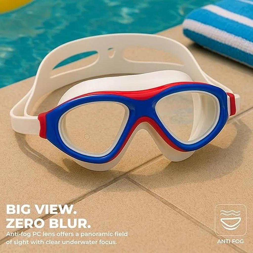 NIVIA UNIMASK JR 2.0 SWIMMING GOGGLES (BLUE RED)_image_2.webp