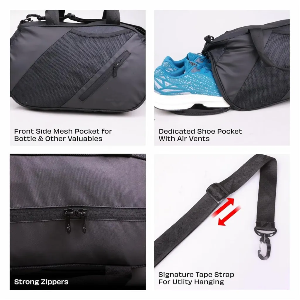 NIVIA HIT 2.0 GYM BAG - BLACK_image_6.webp