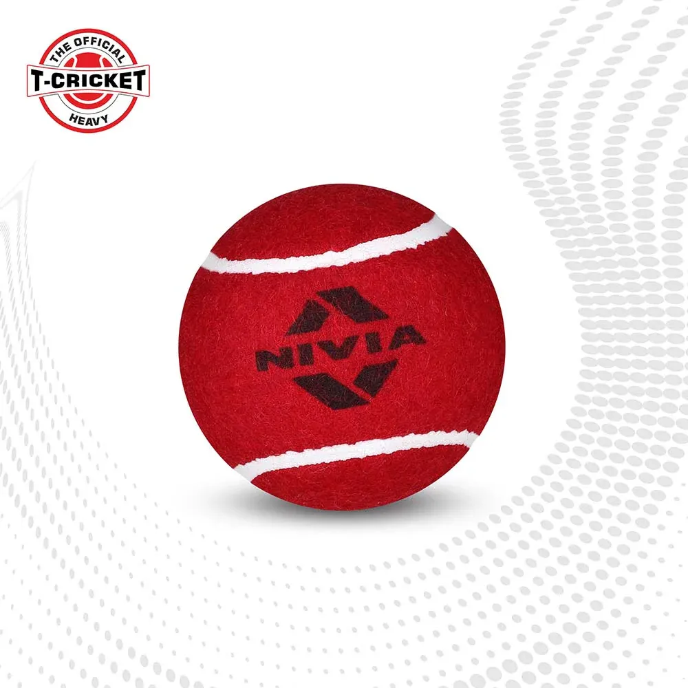 Nivia cricket tennis ball heavy weight - Red ( per 12 balls) (2).webp