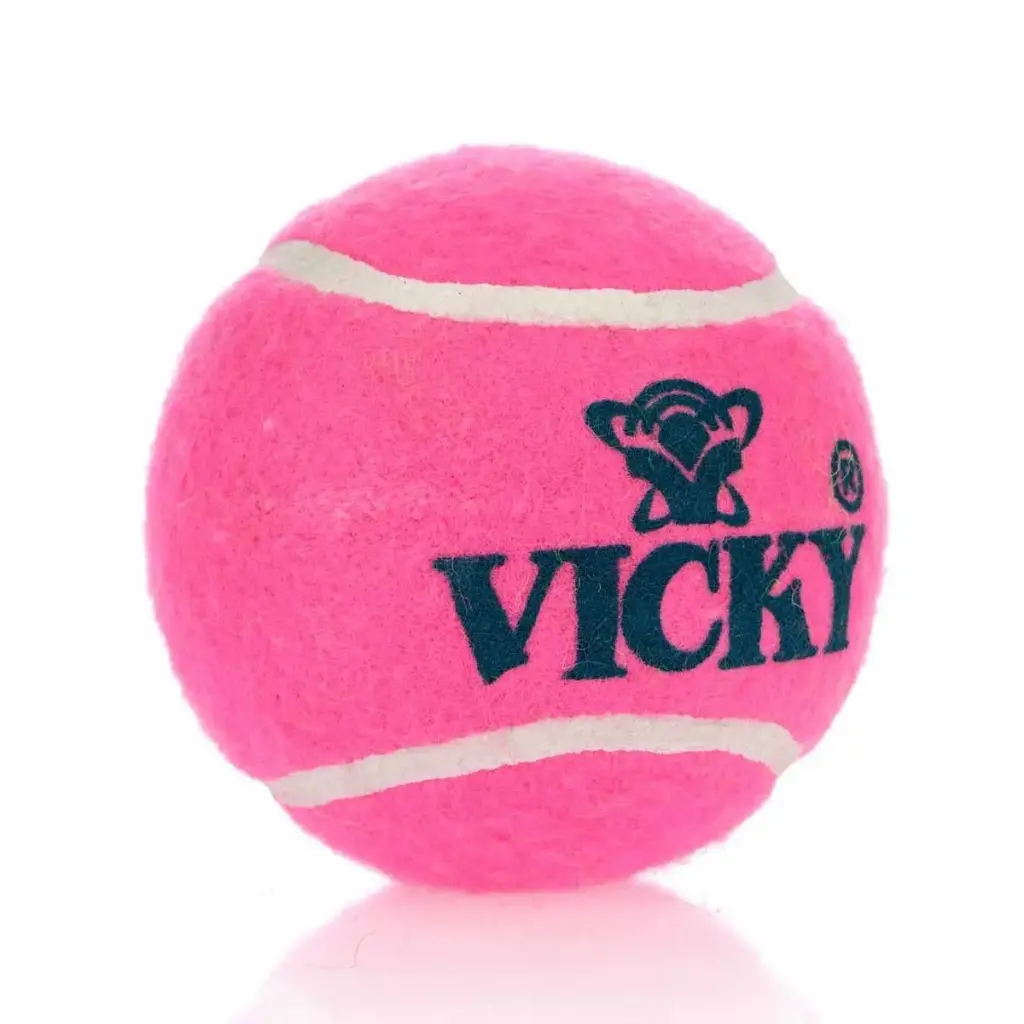 VICKY  CRICKET TENNIS BALL -  HEAVY WEIGHT -COLOUR -PINK