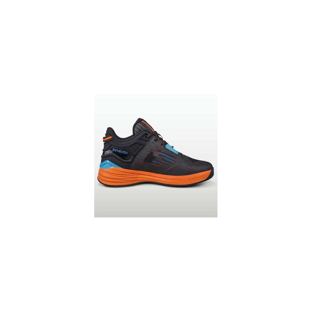 NIVIA SKYRUSH BASKETBALL SHOES -BLACK - ORANGE 