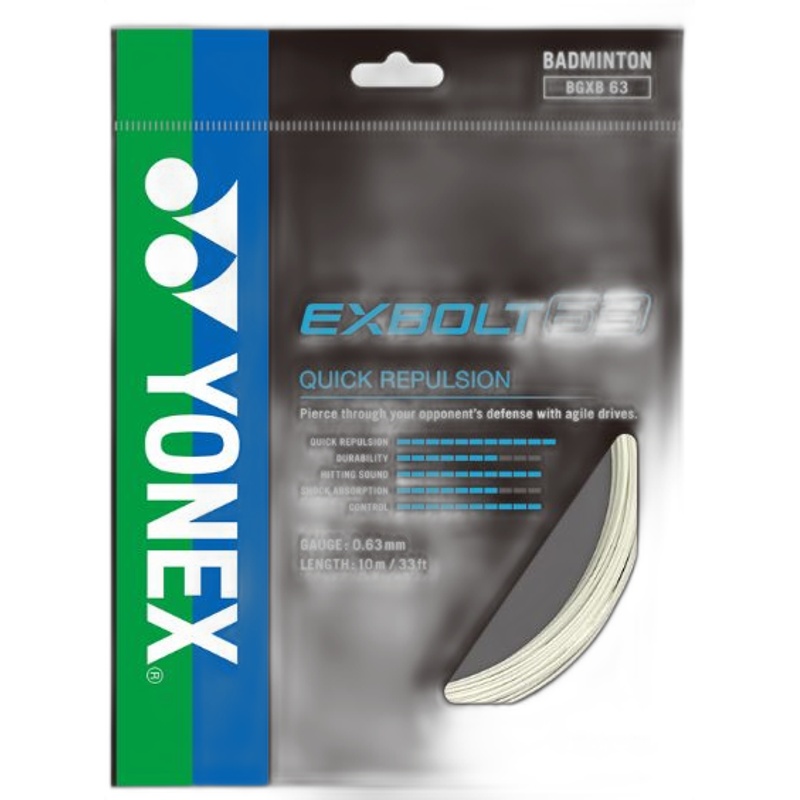 YONEX BADMINTON STRING - BG EXBOLT 63