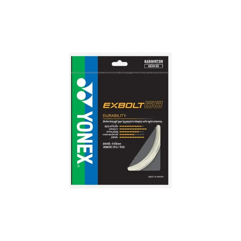 YONEX BADMINTON STRING - BG EXBOLT 68