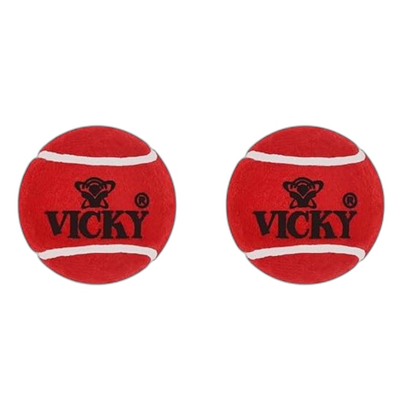 VICKY CRICKET TENNIS BALL - HEAVY WEIGHT -COLOUR -PINK