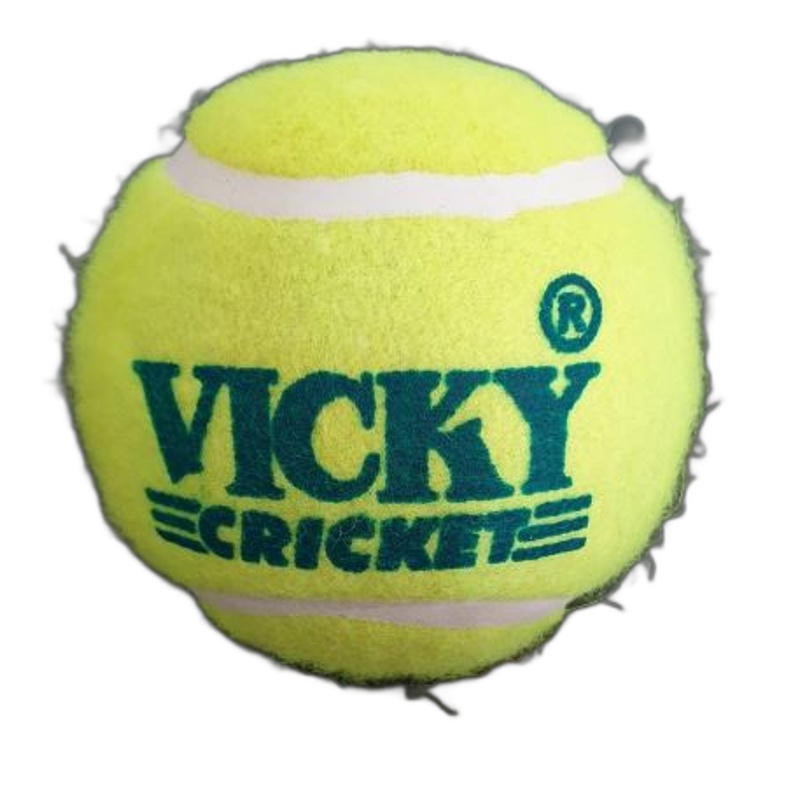 VICKY CRICKET TENNIS BALL - LIGHT WEIGHT -COLOUR - YELLOW