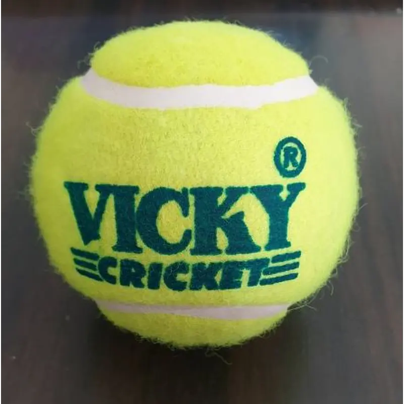 VICKY CRICKET TENNIS BALL - LIGHT WEIGHT -COLOUR - YELLOW