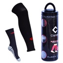 HUSI FOOTBALL SOCKS SLEEVE PLUS SOCKS - BLACK(CAPTAIN)