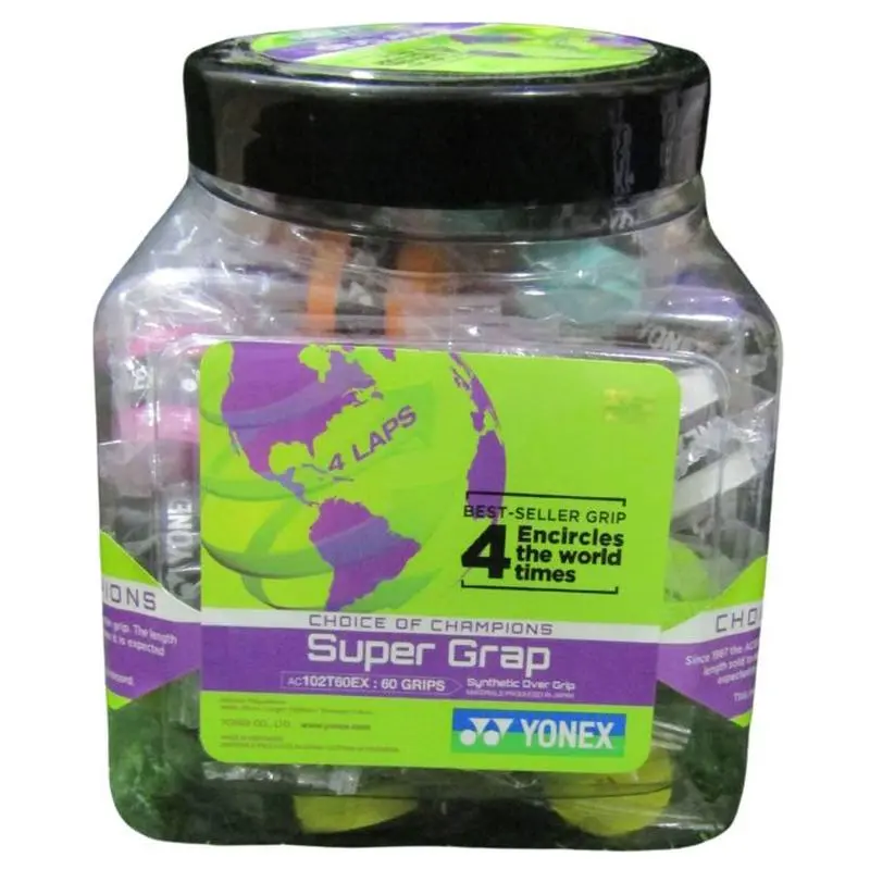 Yonex AC 102 EX Super Grap Badminton Overgrip Set of 60 – Assorted Colors