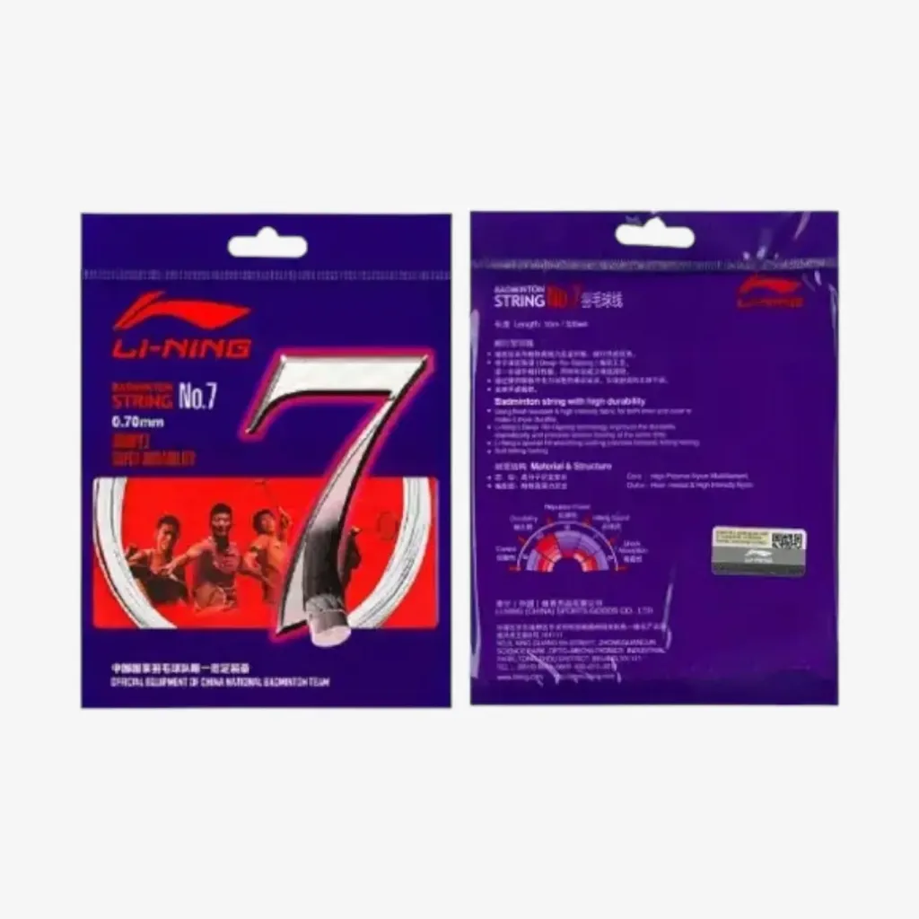 Li-Ning No.7 Badminton String – 0.70mm Nylon Multifilament