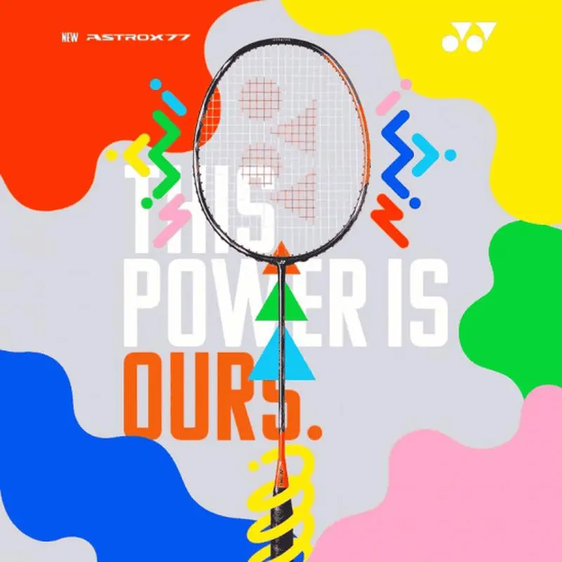 Yonex Astrox 77 Play Badminton Racquet – Head Heavy, 4U (83g), Hi-Flex