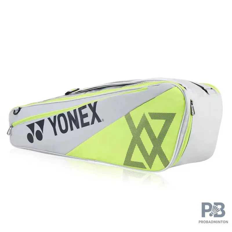 Yonex BA52526VEX Club Racket Bag Grey/Lime – 6 Rackets Capacity (Viktor Axelsen Signature Series)