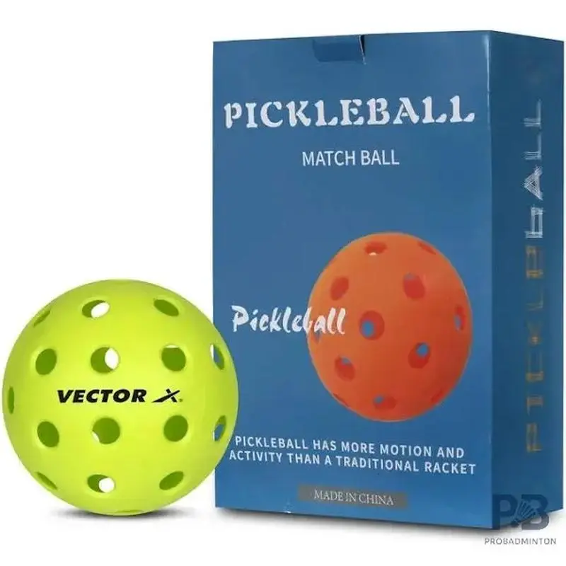 Vector X Outdoor 40-Hole Pickleball Ball – Set of 6