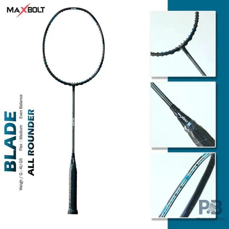 Maxbolt Blade Badminton Racquet – 83g Balanced All-Round Performance