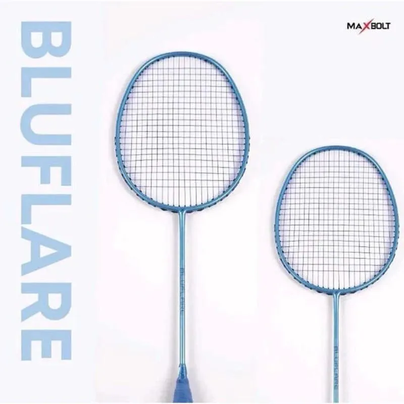 Maxbolt Blue Flare Badminton Racquet 4U 83g Stiff Flex