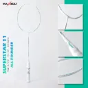 Maxbolt Superstar 11 Badminton Racket – Even Balance, 3U (85–89g), Medium Flex