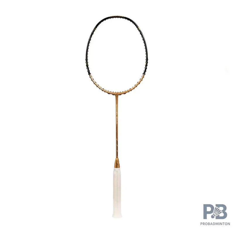 Maxbolt Black Woven Gold Badminton Racket – 83g, G5 Grip, Flexible Shaft