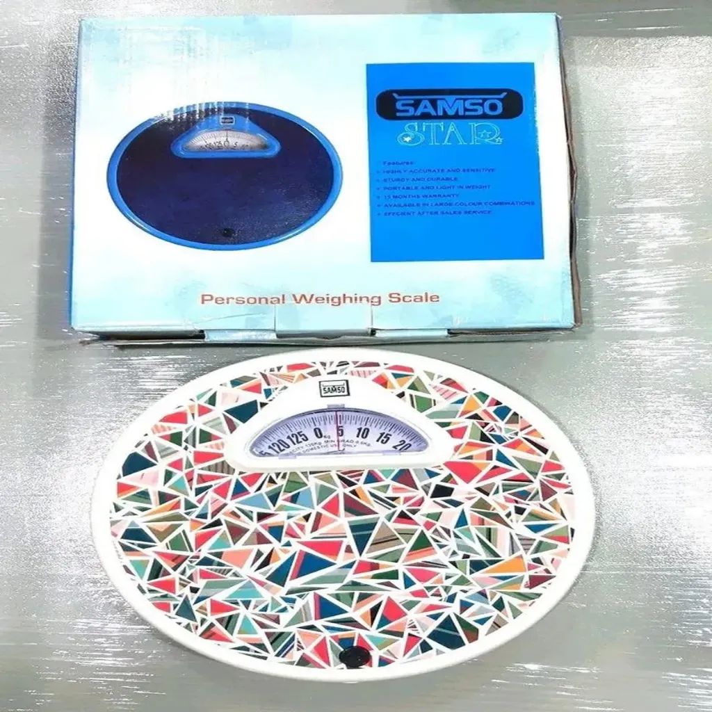 Samso Analog Hospital Weighing Scale 50 kg – Stainless Steel, Manual Operation