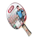 GKI Euro Hybridz Table Tennis Bat with Imported Rubbers and Soft Pattern Cover