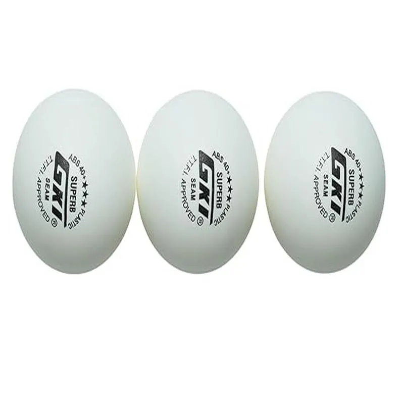 GKI Superb 3 PCS Table Tennis Ball – Standard Size, White