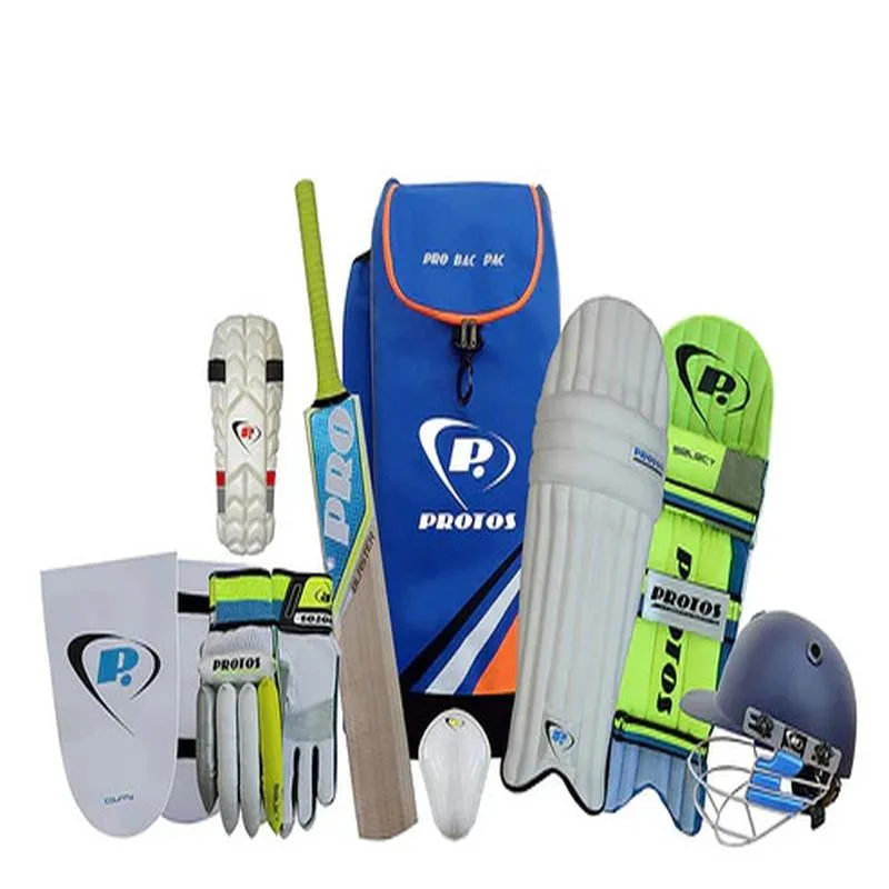 Protos Complete Kashmir Willow Cricket Kit with Kitbag for Beginner to Expert