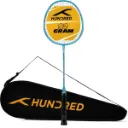 Hundred Powertek 200 Badminton Racquet – Flexible Shaft, Isometric Head, 20 Lbs Tension