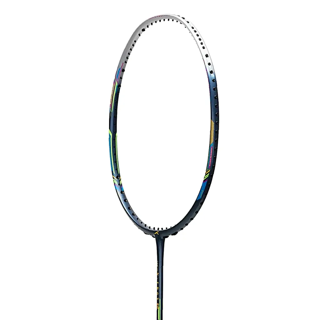HUNDRED N-ERGY 80 CARBON FIBRE BAD RACKET - UNSTRUNG - MRP.3290/- COLOUR-NAVY/SILVER- 02, INDIGO/BLACK- 02,BLACK/ORANGE - 02