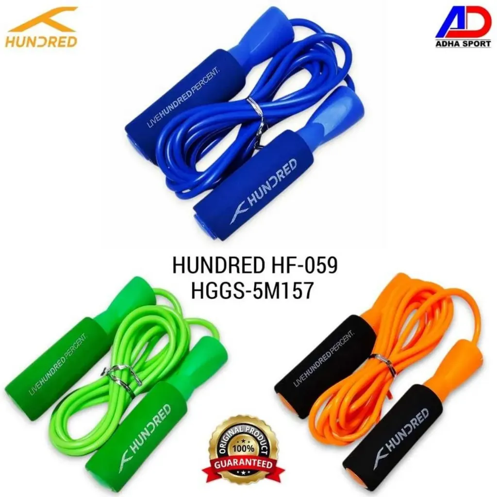 Hundred Skipping Rope HGGS-5M157 (HF-059) Adjustable Fitness Jump Rope with Foam Handles