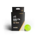 Hundred Delta P500 Pickleball Balls Pack of 6 – USA Pickleball Approved, 40 Hole Design, Neon Yellow