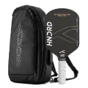 PICKE BALL RACKET - PHANTOM 80 - WIDE - BLACK/ORANGE - 16MM - USA APPROVED