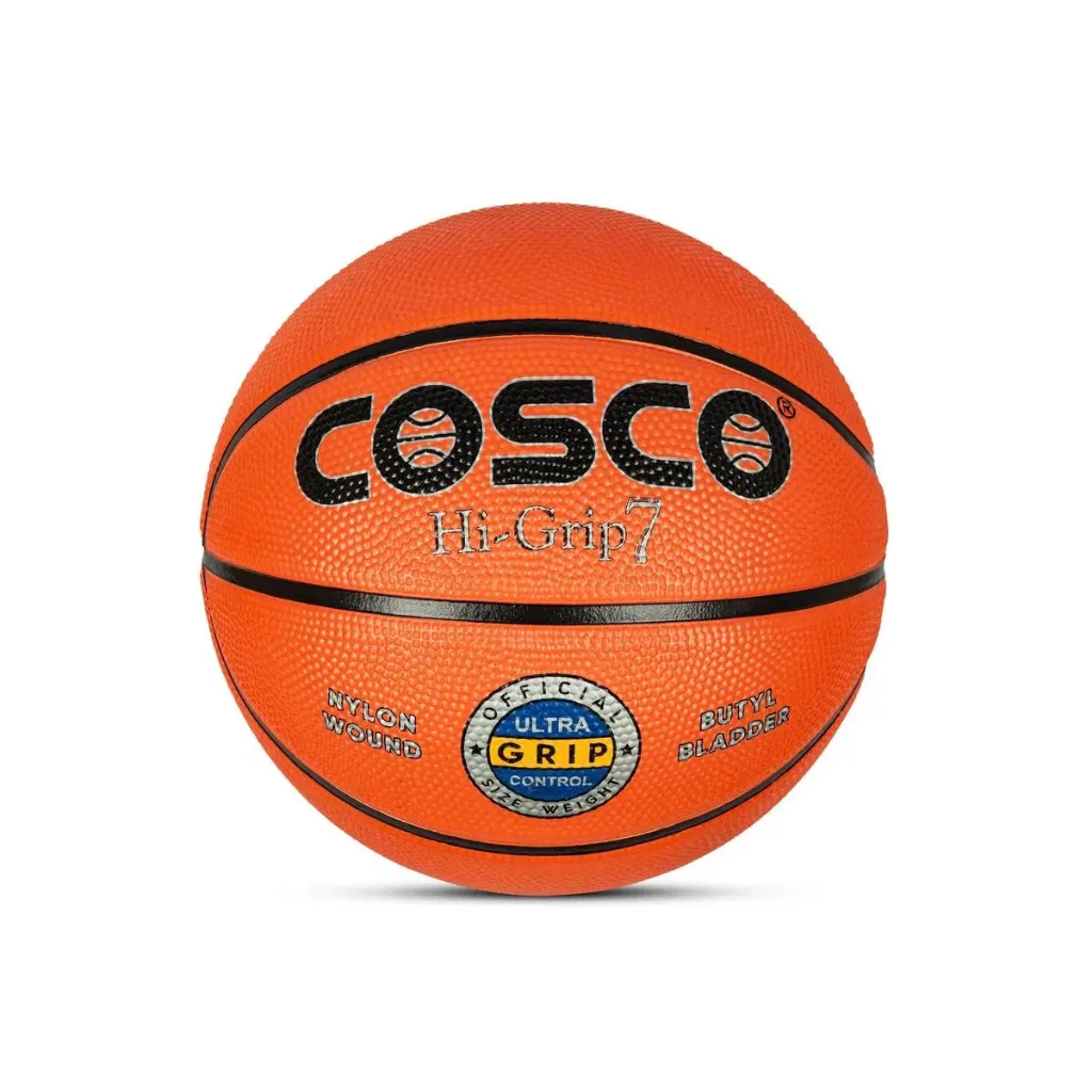 COSCO Size 7 Rubber Basketball – Moulded 8 Panel Construction