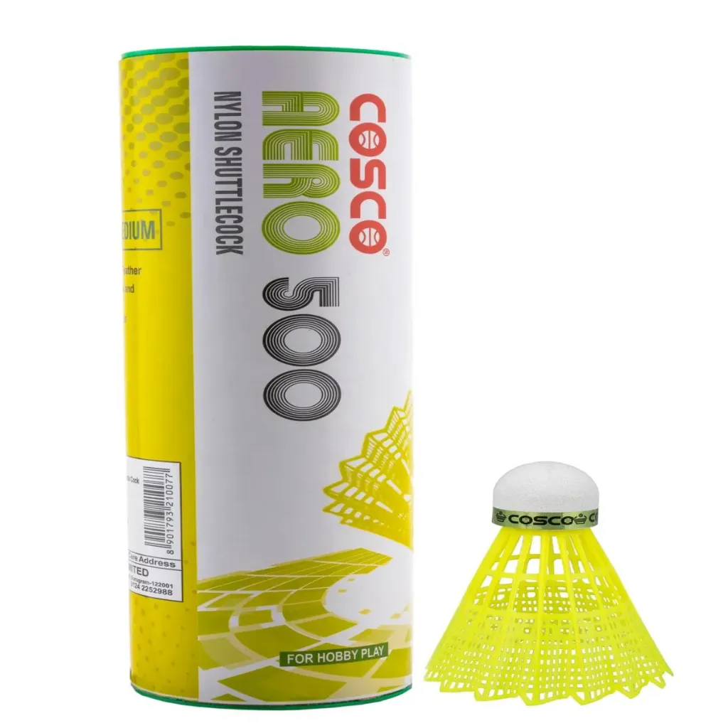 COSCO Aero Nylon Shuttlecock - 6 Pieces