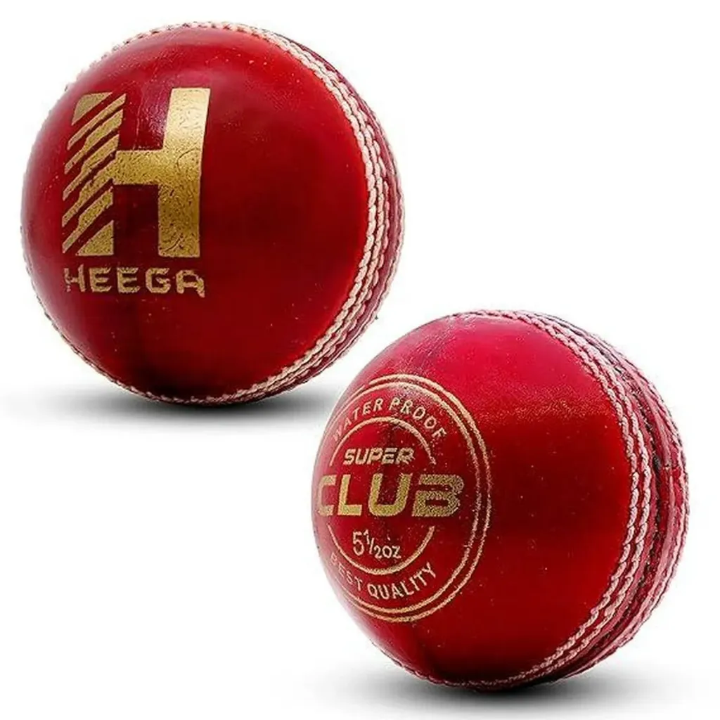 Heega Cricket Ball - Super Club - 4PC - Red