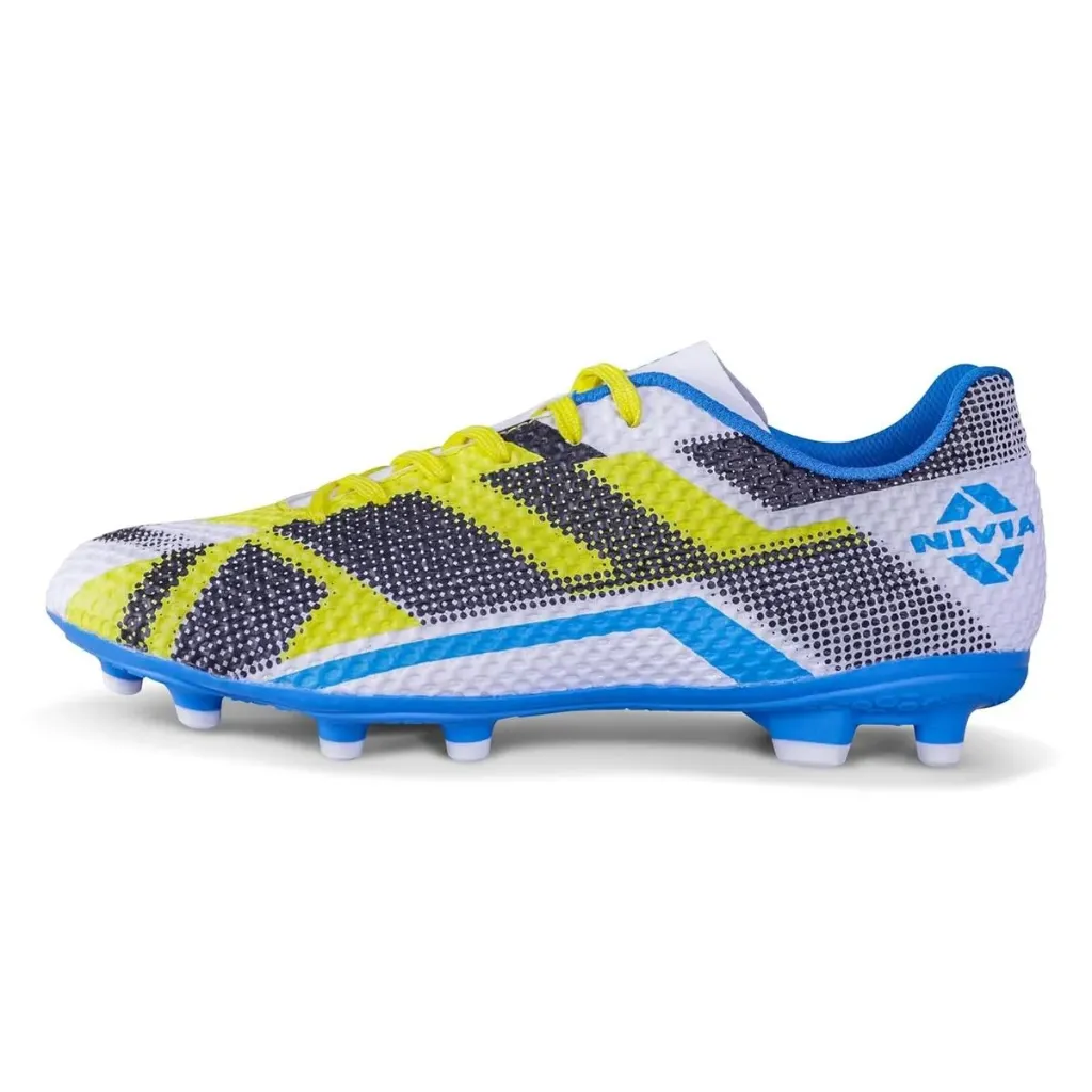 Nivia Dagger Football Boots White/Blue