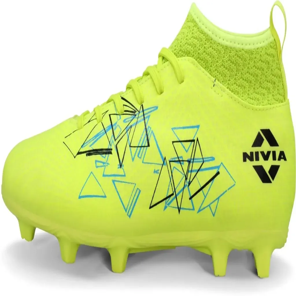Nivia Carbonite 7.0 Football Turf Shoes Sunny Lime