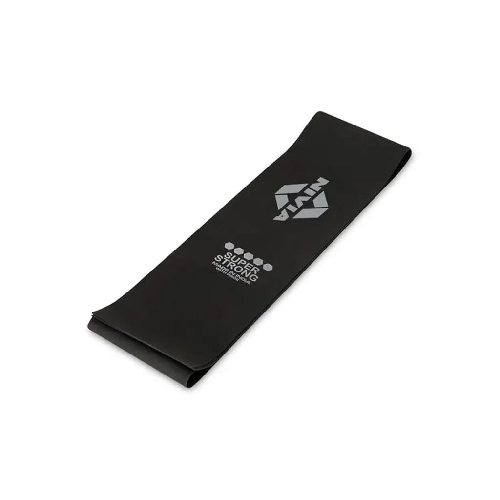 Nivia Resistance Loop Band Exercise Band Super Strong (Black)