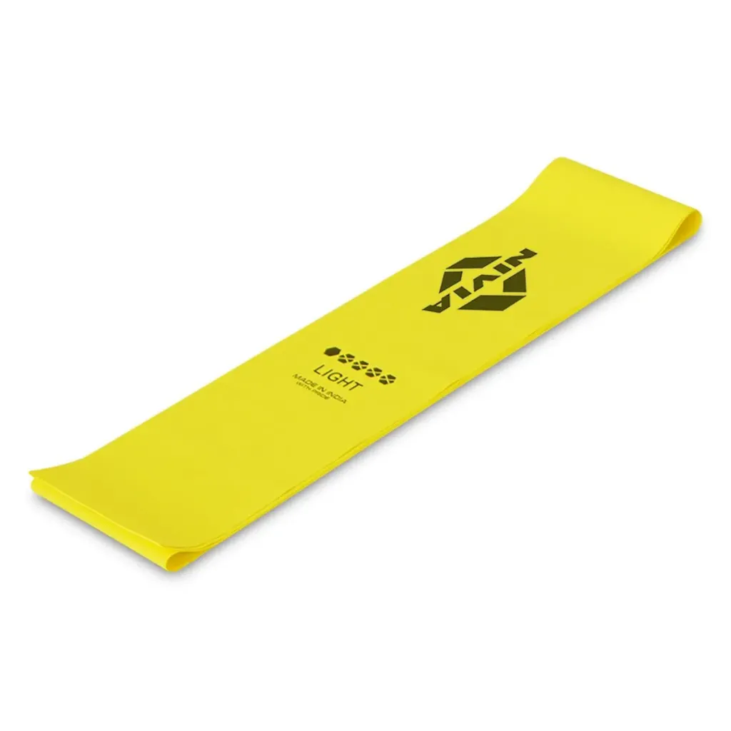 Nivia Resistance Loop Band Exercise Band Strong (Yellow)