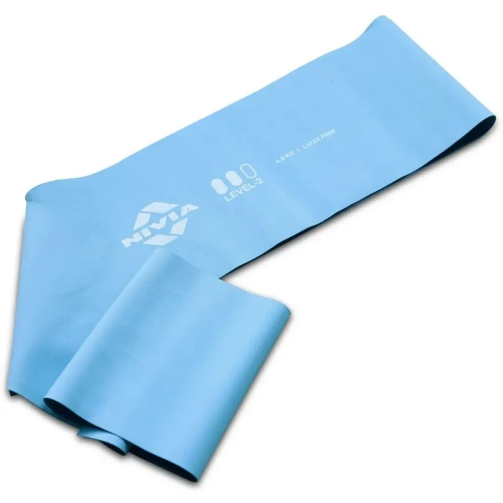 Nivia Stretch Band Level-2 Resistance Band (Rubber, Dark Blue)