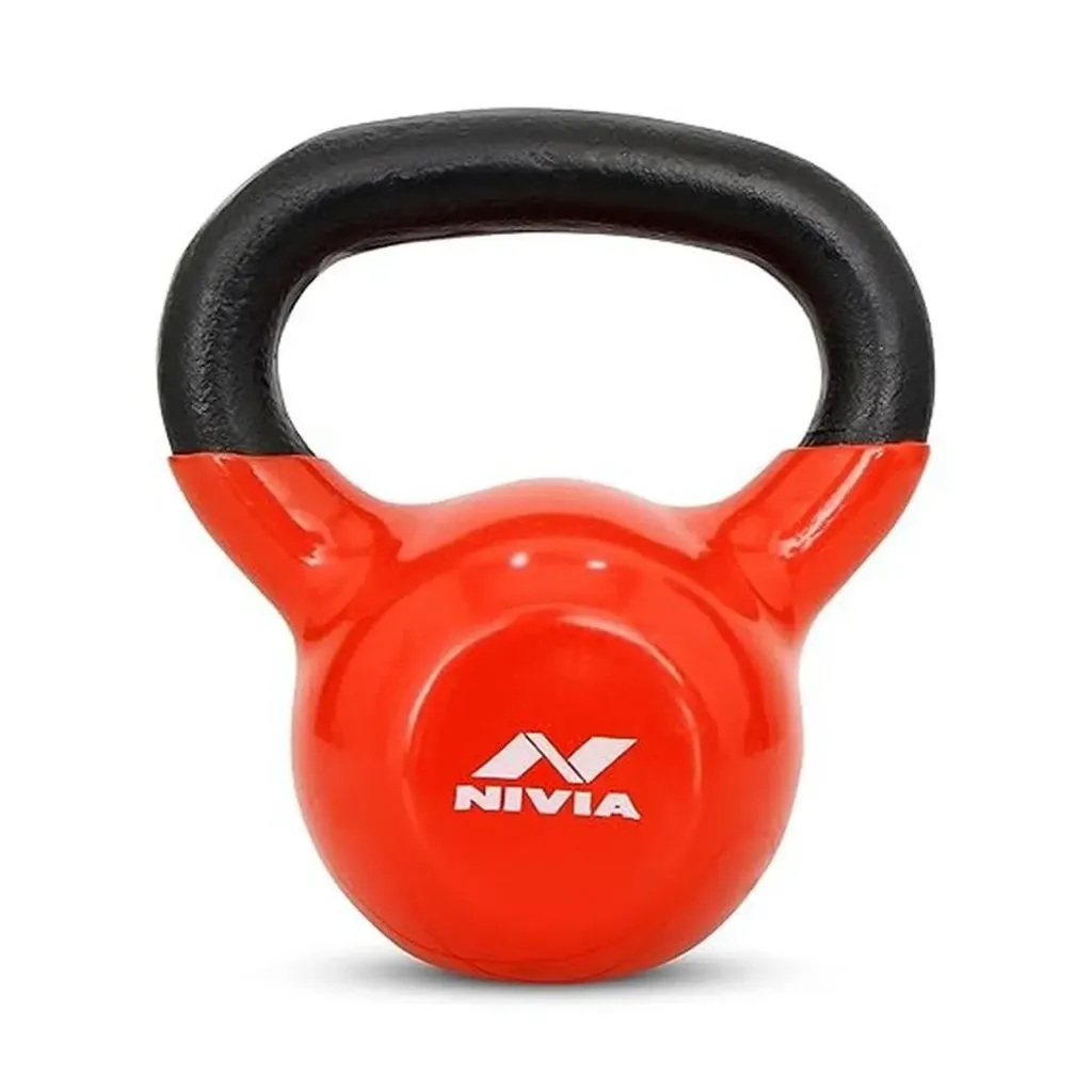 Nivia Vinyl Kettlebell 4 kg Red