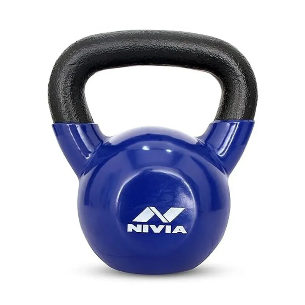 Nivia Vinyl Kettlebell 8 kg Blue