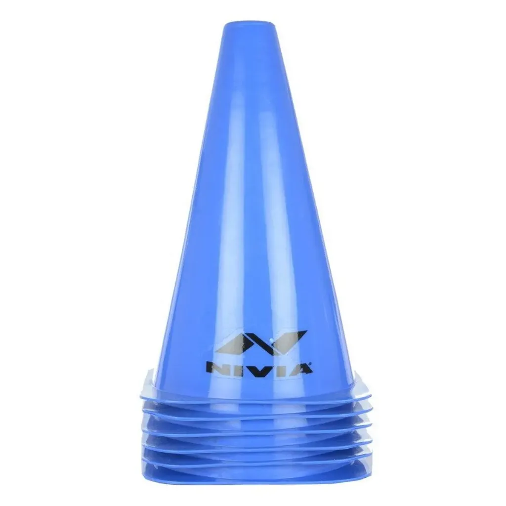 Nivia Plastic Marking Cones Set of 6 – 15 Inch Training Cones