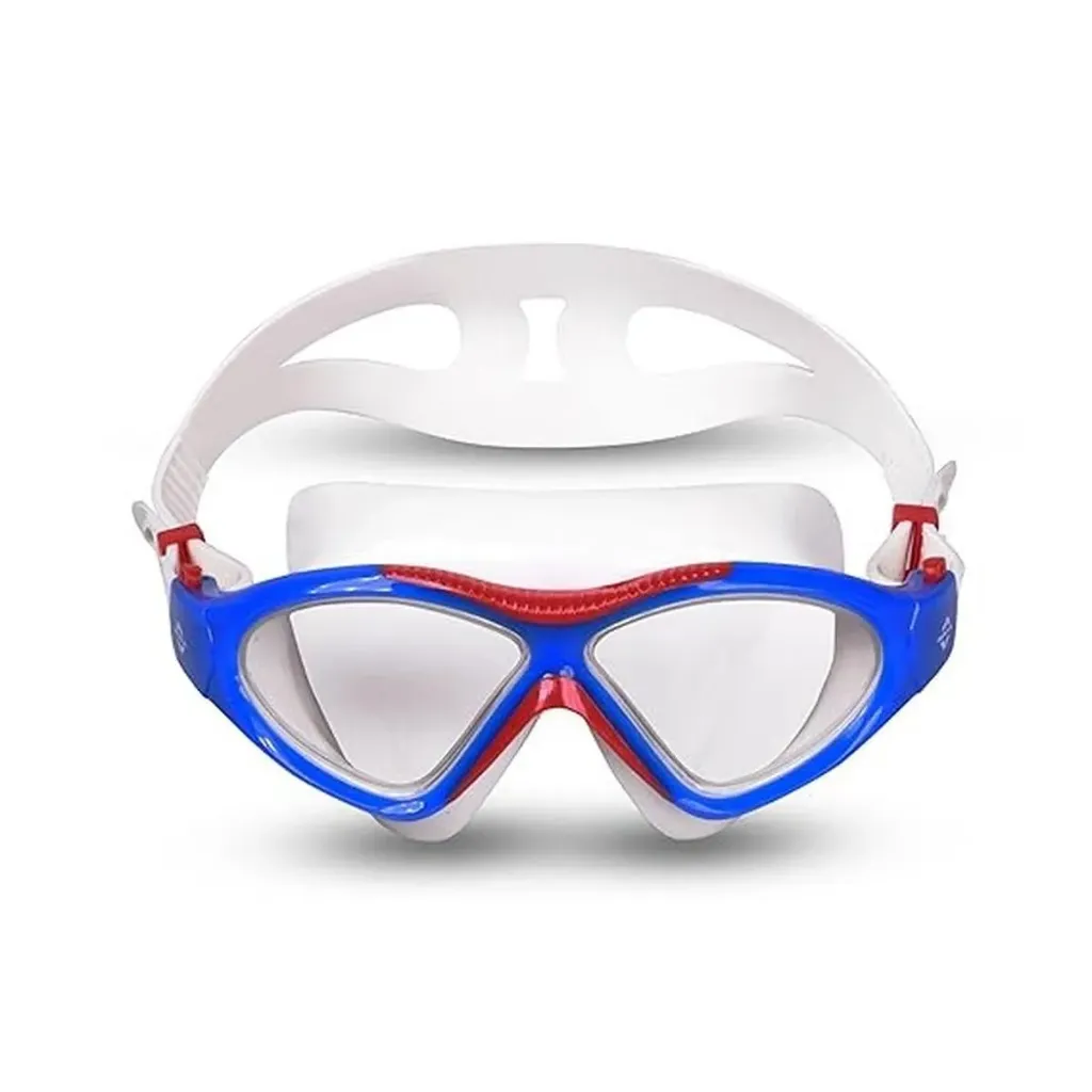 Nivia Unimask JR 2.0 Swimming Goggles (Blue/Red)