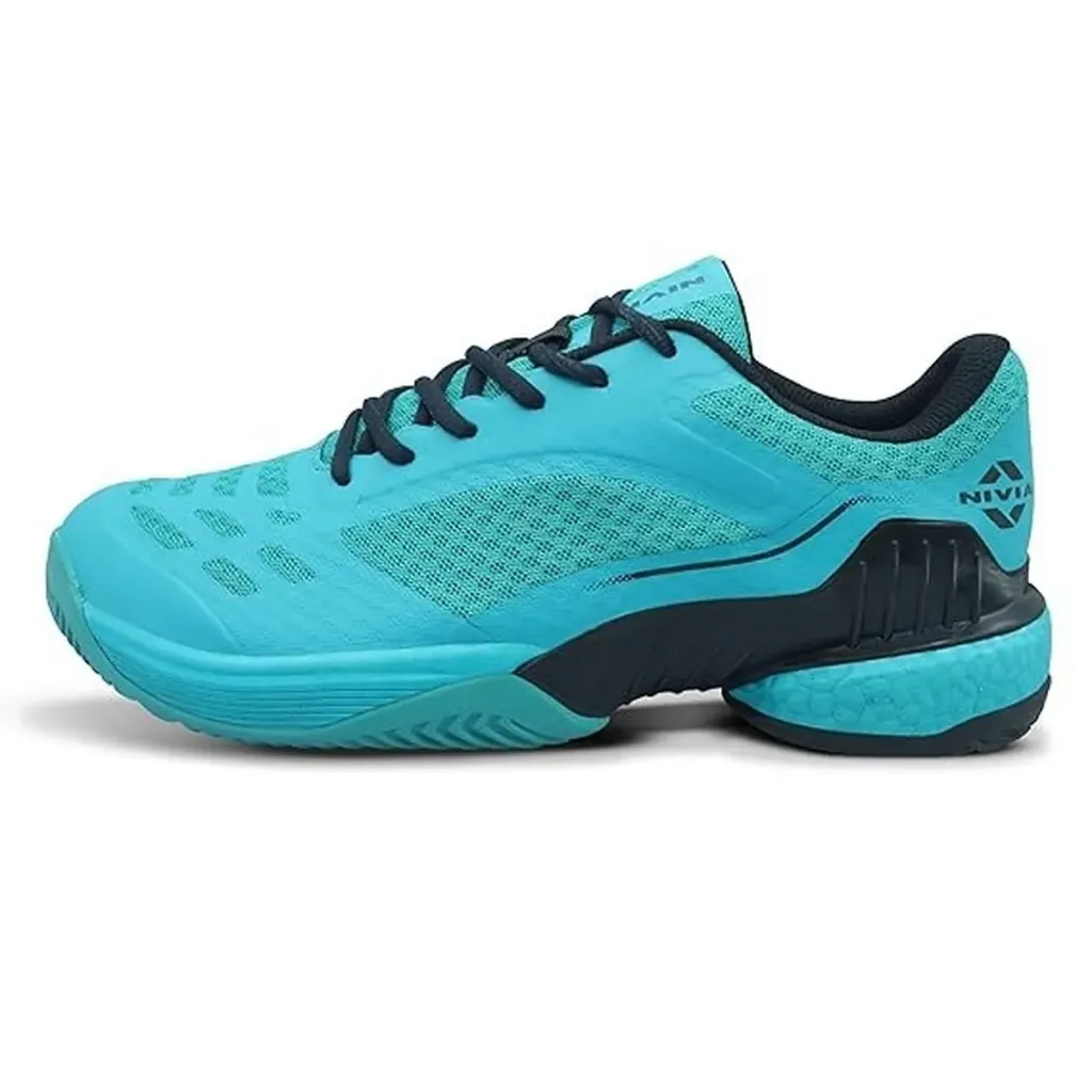 Nivia Ray 3.0 Tennis Shoes – Non-Marking Rubber Sole, Ortholite Footbed
