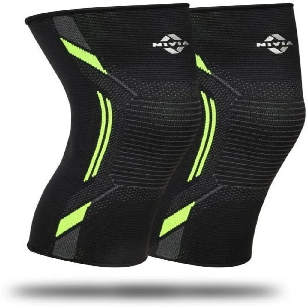 Nivia Knitted Knee Support Sleeve Pack Of 2