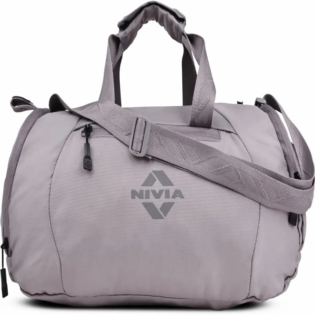 Nivia Drift Gym Bag With Ventilated Shoe Pocket And Multiple Compartments