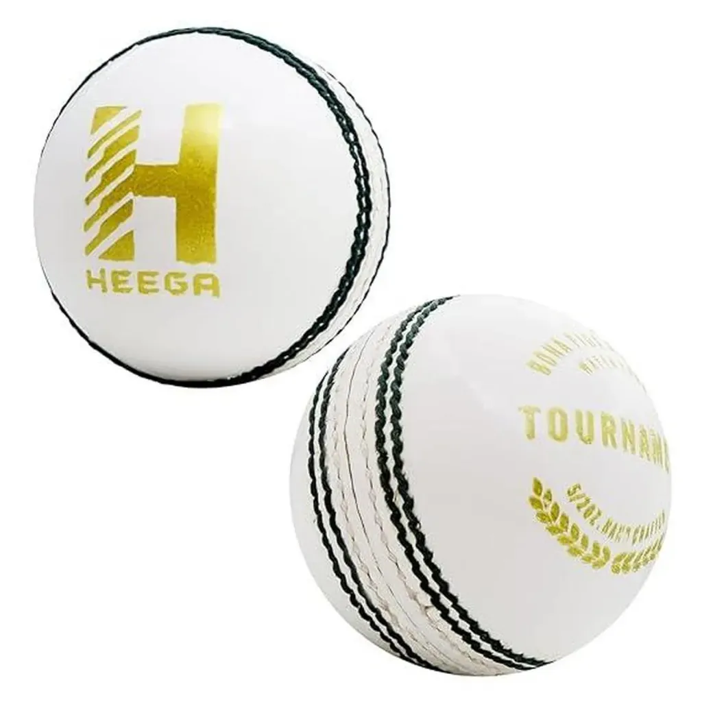 Heega Cricket Ball - Tournament - 4pc - White