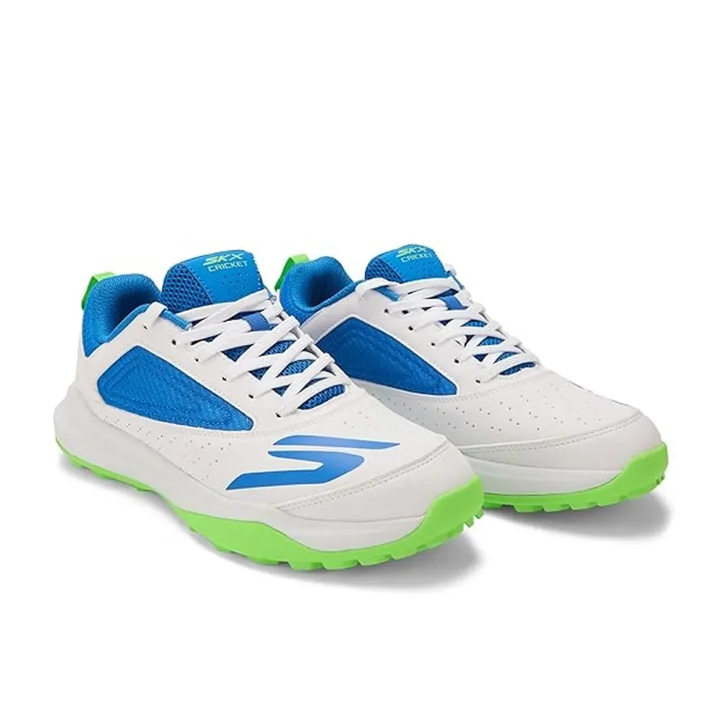 Skechers Men's Cricket Turf Shoes White/Blue