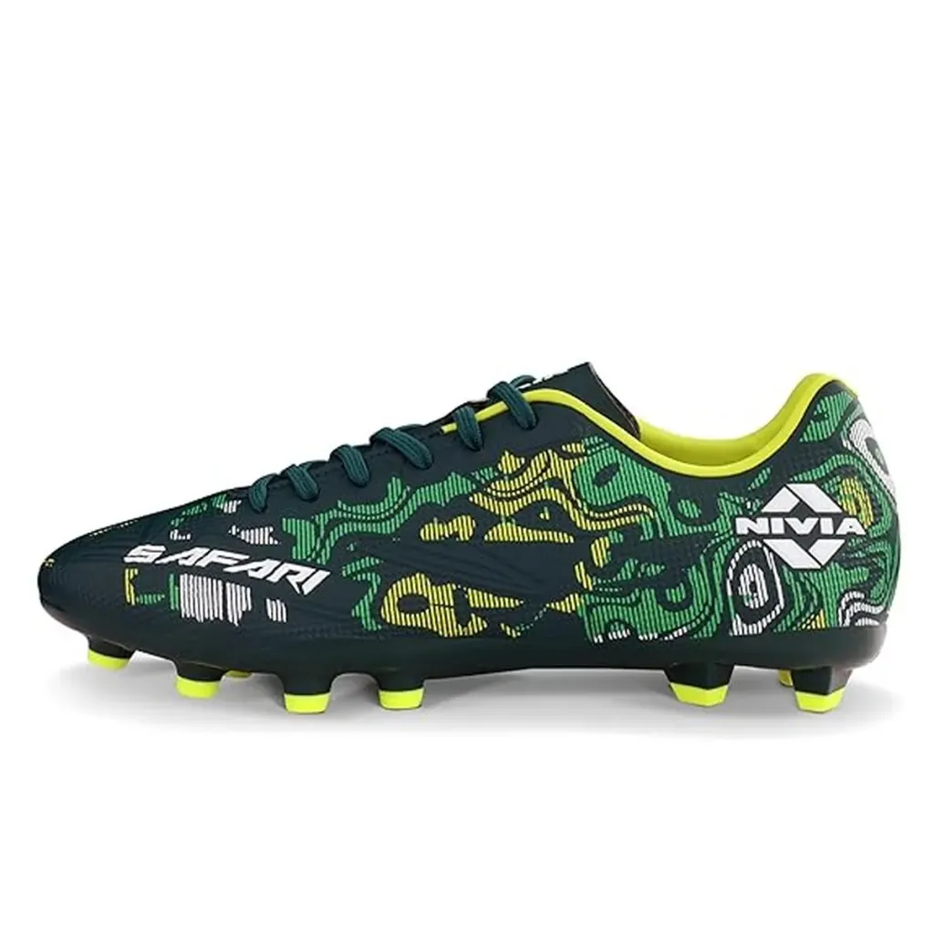 Nivia Safari Football Shoes Dark Green