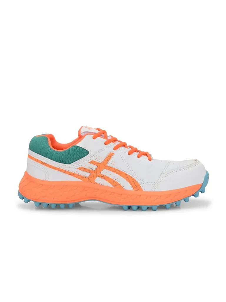 Proase CG-111 Cricket Shoes with Rubber Studs and EVA Midsole Orange (UK 3)