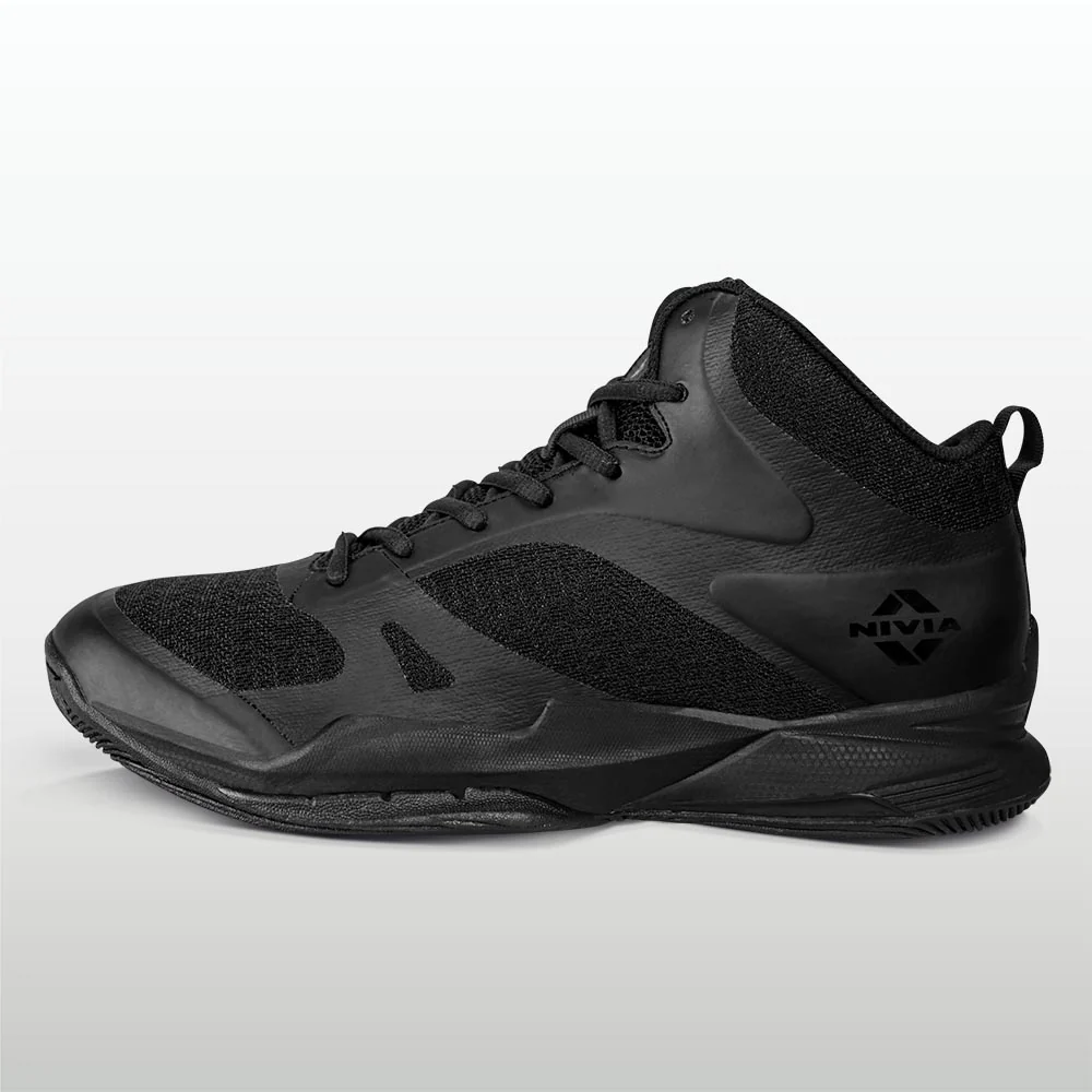 Nivia Basketball Combat 2.0 Black Shoes (UK 6)