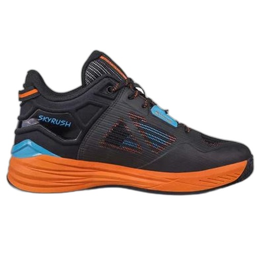NIVIA SKYRUSH BASKETBALL SHOES -BLACK - ORANGE 